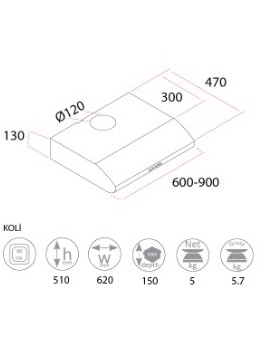 HOTTES NEXUS 60 CM