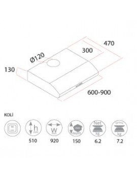 HOTTES NEXUS 90 CM