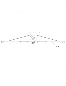 Herse d'ancrage simple HS 1200x70