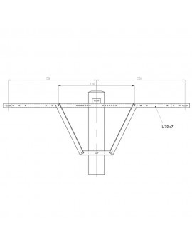 Herse d'ancrage simple HS 1500x70