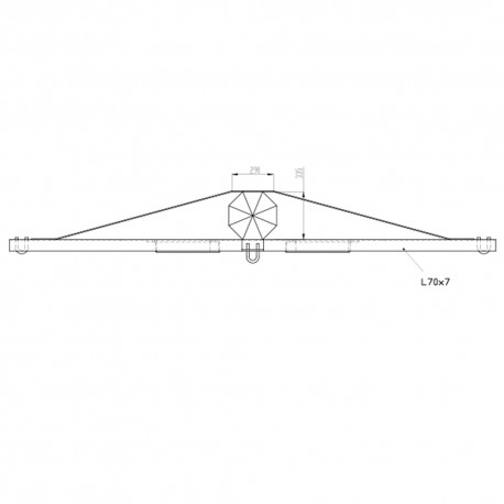 Herse d'ancrage simple HS 1500x70